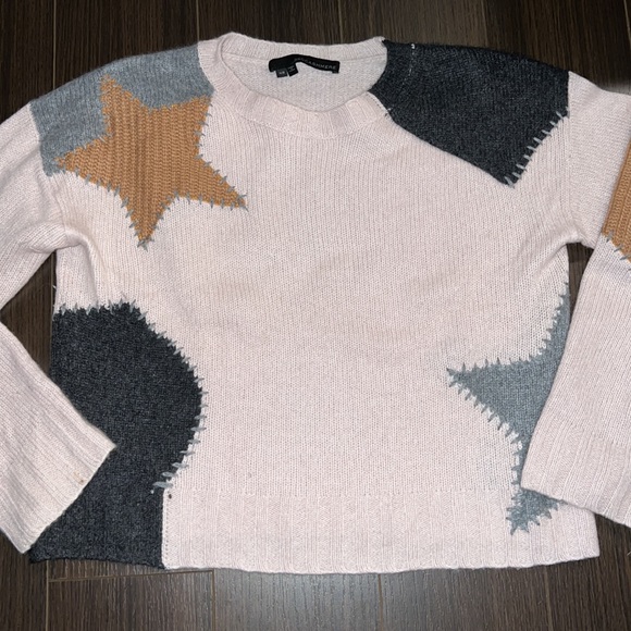 360 CASHMERE Julita Star Patch Sweater, XS - Picture 6 of 7